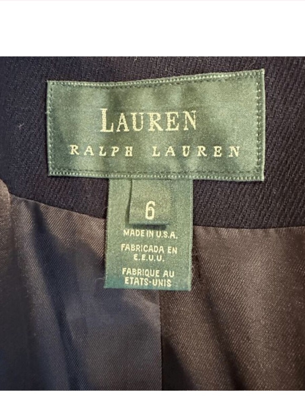 Ralph Lauren Navy Sailor Blazer with Subtle Satin Lining Nautical Preppy - Picture 4 of 7